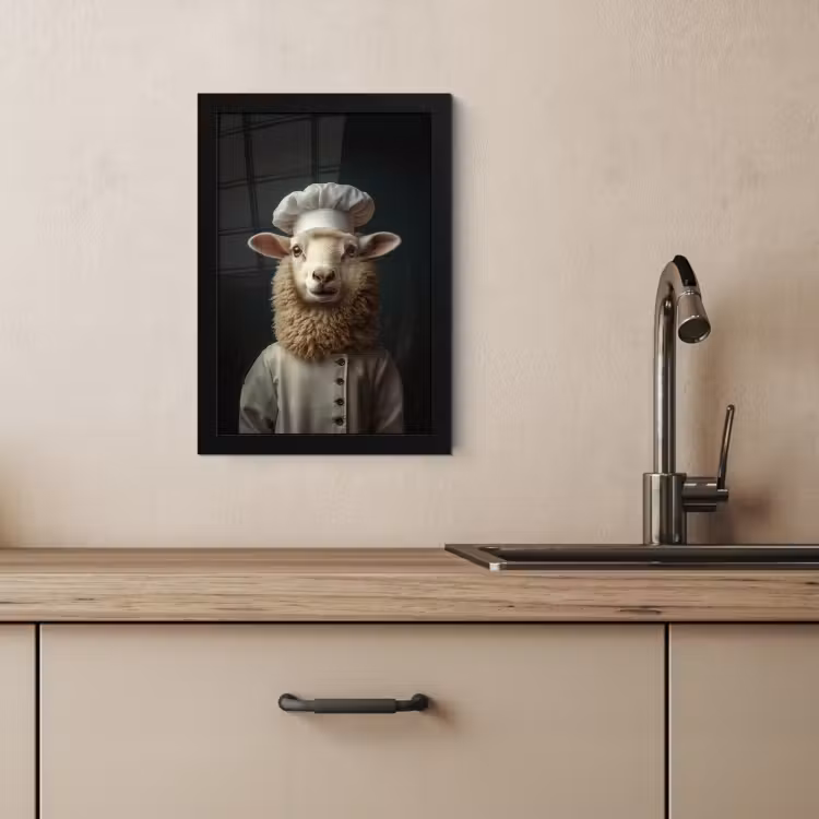 Bilder mit Rahmen - Schaf - Wolle - Koch — 4