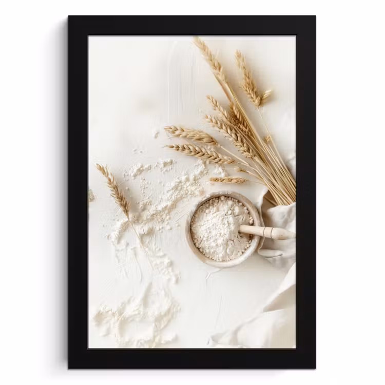 Bilder mit Rahmen - Blume - Holz - Weizen — 1