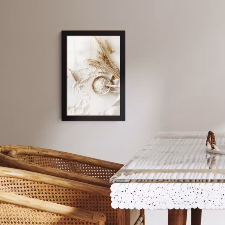 Bilder mit Rahmen - Blume - Holz - Weizen — 4
