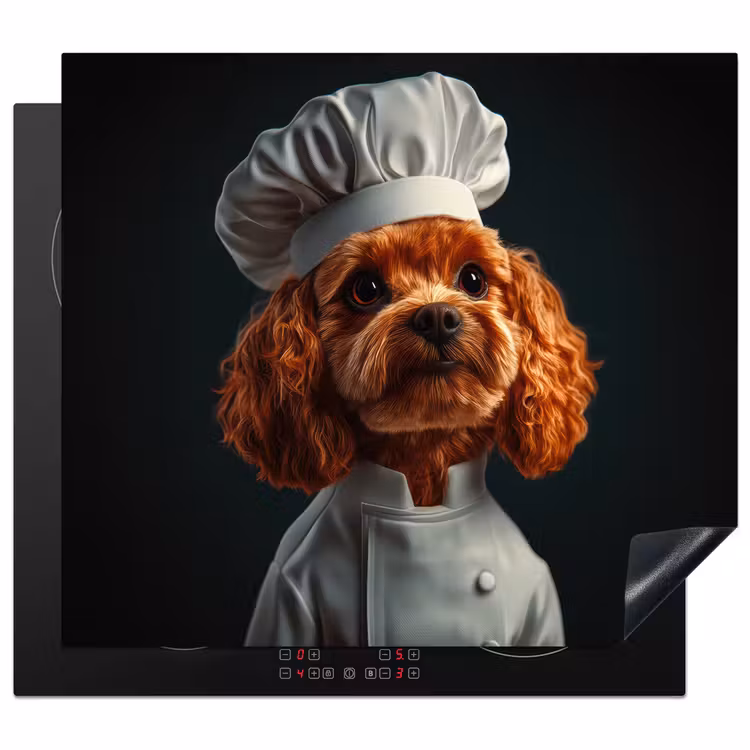 Herdabdeckplatte - Braun - Koch - Hund — 1