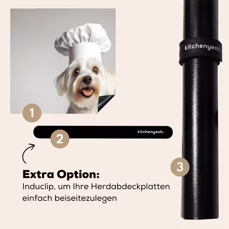 Herdabdeckplatte - Hund - Weiß - Koch — 8