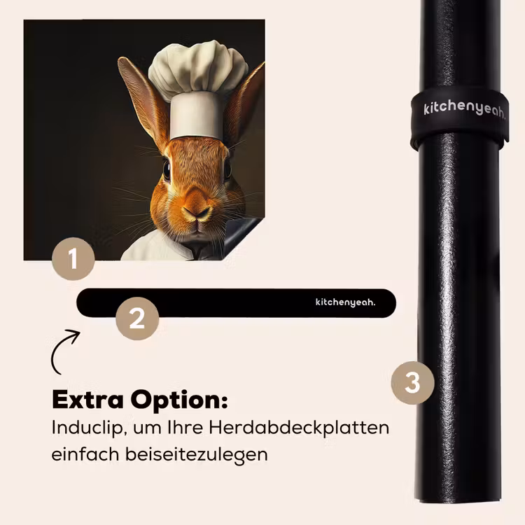 Herdabdeckplatte - Kaninchen - Koch - Tier — 8