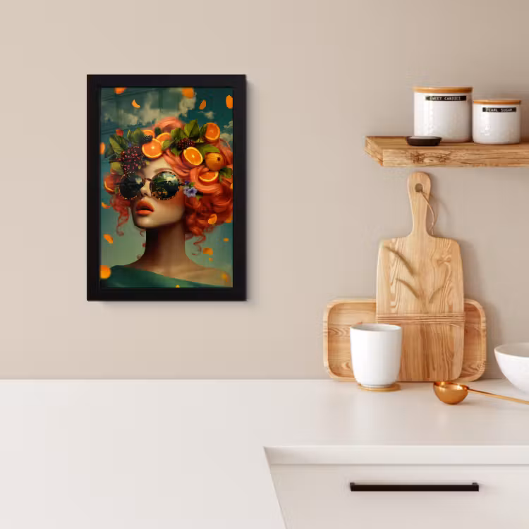 Bilder mit Rahmen - Weiblich - Orange - Beere - Orange — 2