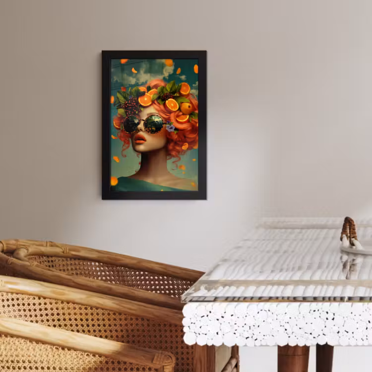 Bilder mit Rahmen - Weiblich - Orange - Beere - Orange — 4