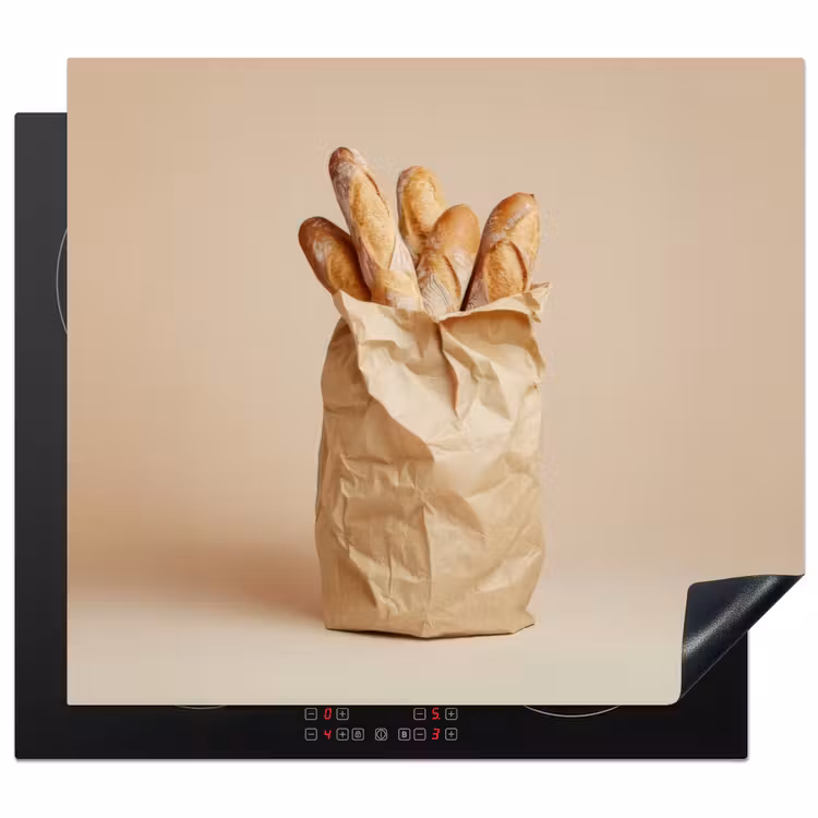 Herdabdeckplatte - Baguette - Brot - Baguette - Beige — 1