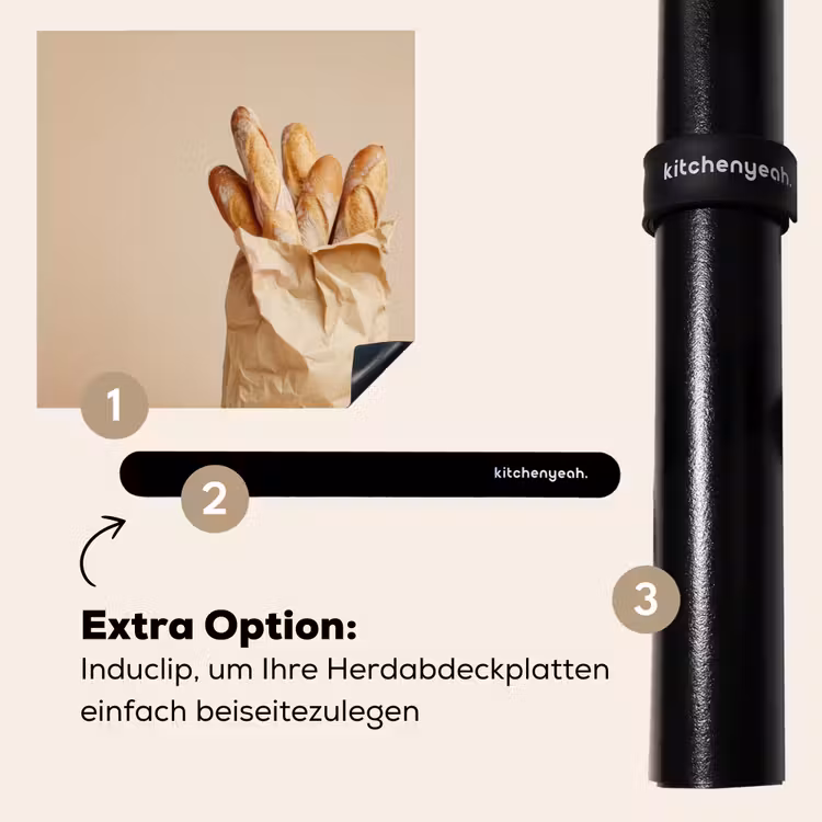 Herdabdeckplatte - Baguette - Brot - Baguette - Beige — 8