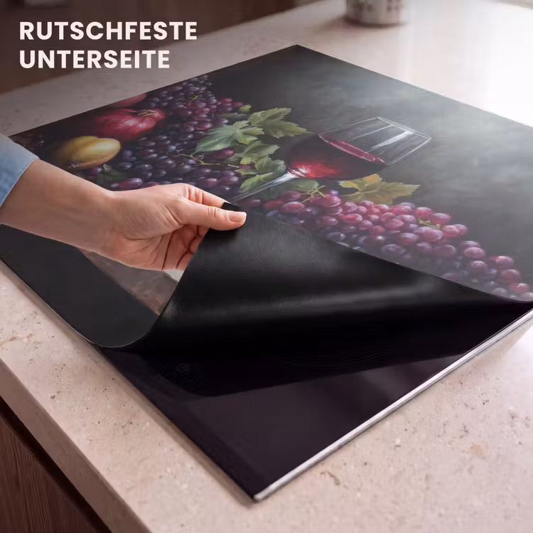 Herdabdeckplatte - Wein - Obst - Stilleben — 6