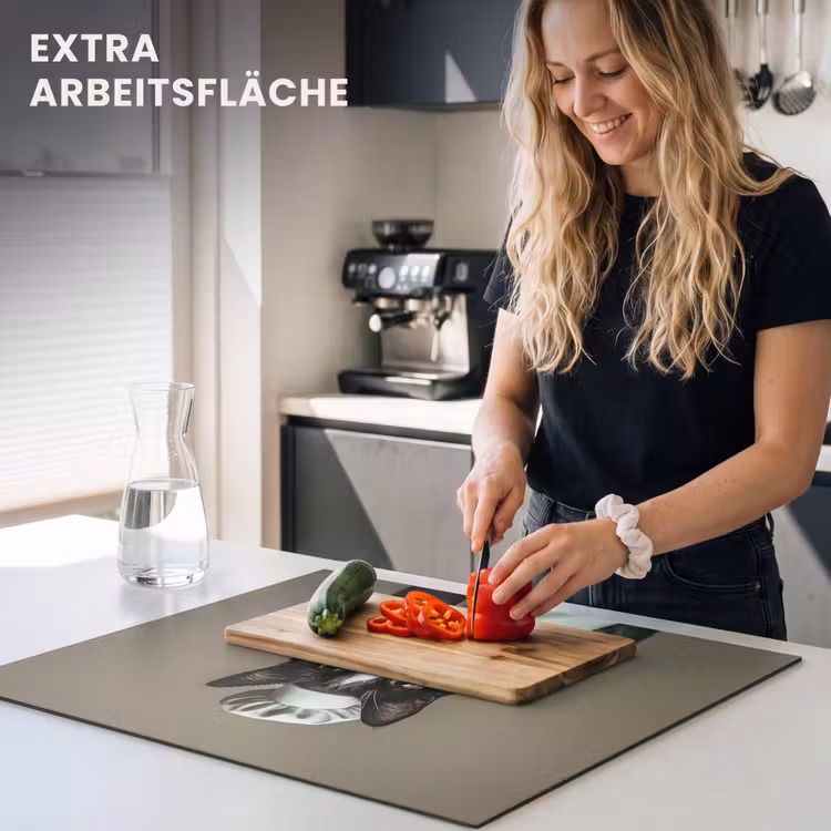 Herdabdeckplatte - Katze - Kochkleidung - Schwarz - Weiß — 5