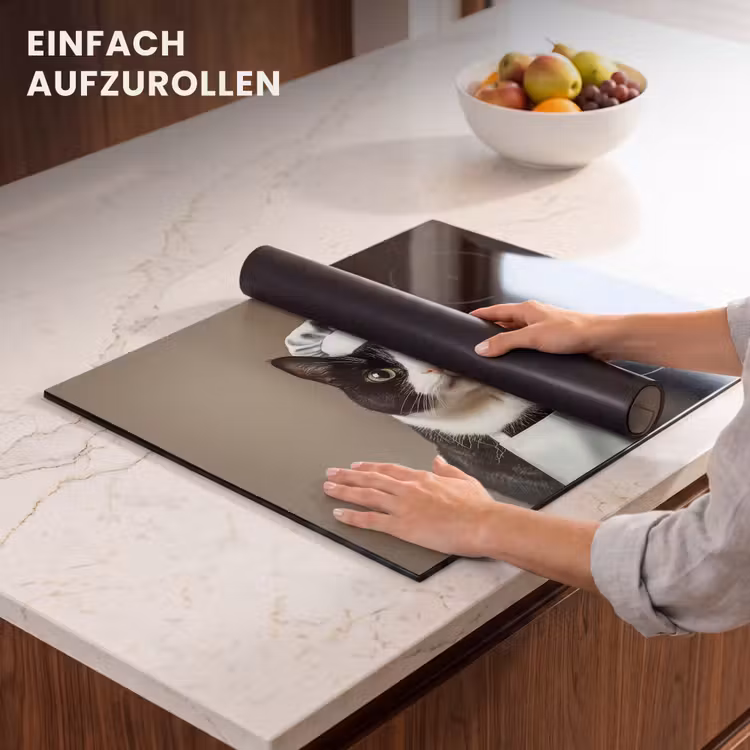 Herdabdeckplatte - Katze - Kochkleidung - Schwarz - Weiß — 7