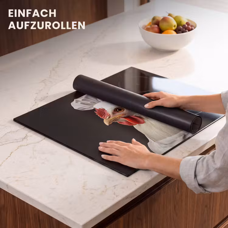Herdabdeckplatte - Koch - Rot - Huhn — 7
