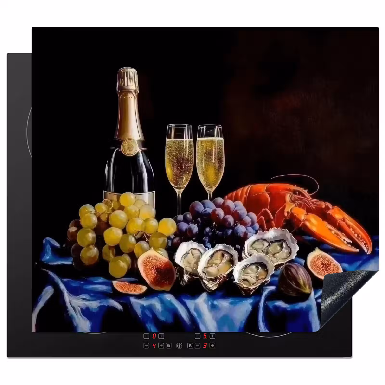 Herdabdeckplatte - Champagner - Luxus - Austern — 1