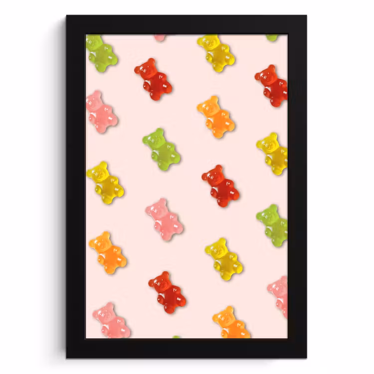 Bilder mit Rahmen - Farbe - Bonbon - Rosa — 1