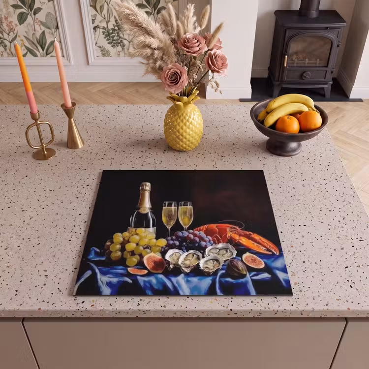 Herdabdeckplatte - Champagner - Luxus - Austern — 3