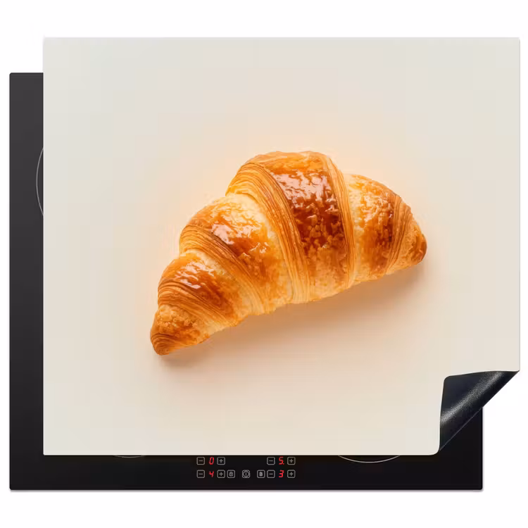Herdabdeckplatte - Croissant - Brot - Beige — 1