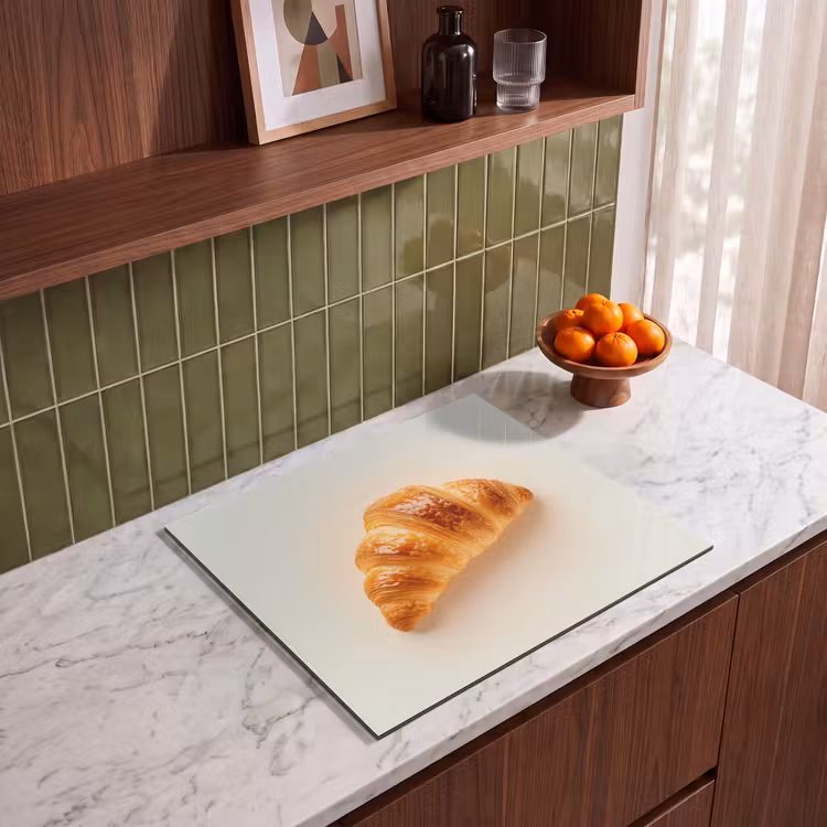 Herdabdeckplatte - Croissant - Brot - Beige — 4