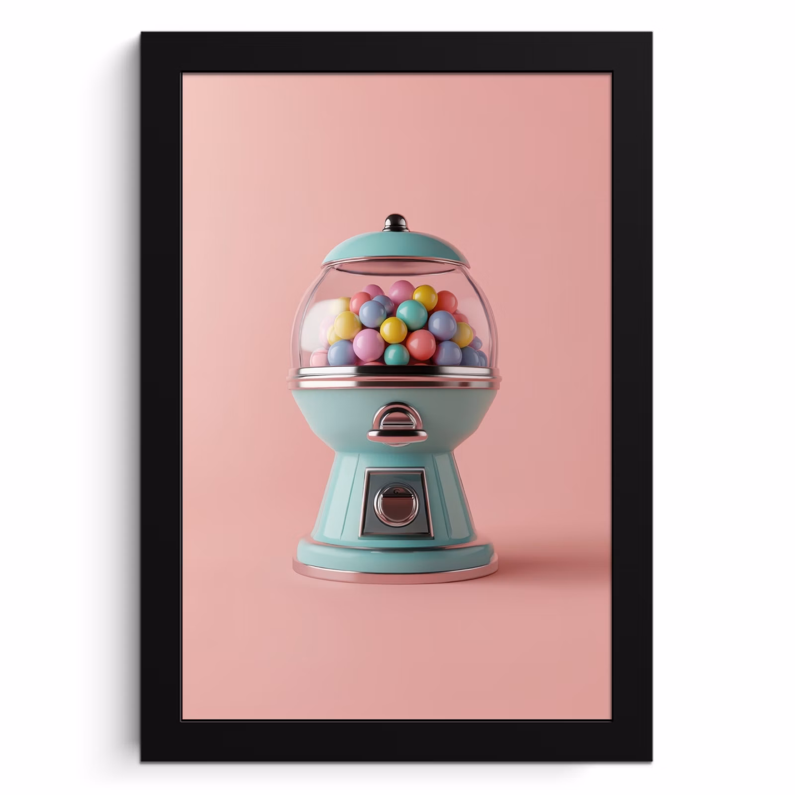 Bilder mit Rahmen - Kaugummi - Retro - Bonbon - Rosa — 1