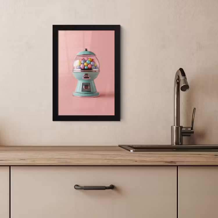 Bilder mit Rahmen - Kaugummi - Retro - Bonbon - Rosa — 4