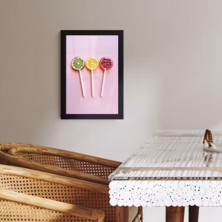 Bilder mit Rahmen - Lollipop - Bonbon - Zitrusfrucht — 4