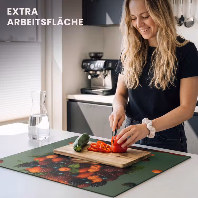 Herdabdeckplatte - Weiblich - Erdbeeren - Himbeeren - Brombeeren - Beeren — 5