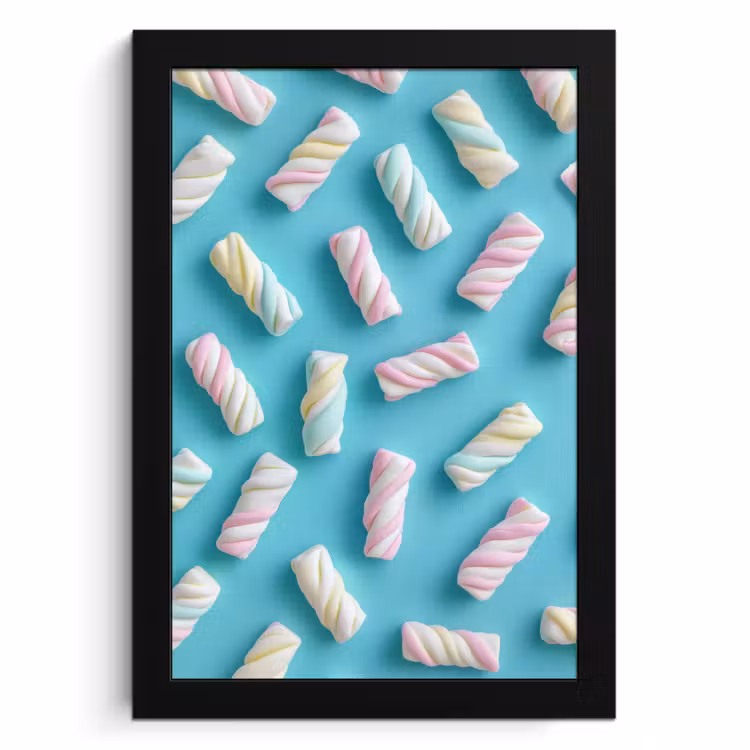 Bilder mit Rahmen - Speck - Pastell - Bonbon - Blau — 1