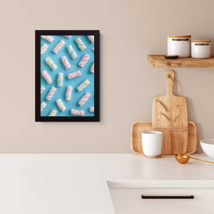 Bilder mit Rahmen - Speck - Pastell - Bonbon - Blau — 2