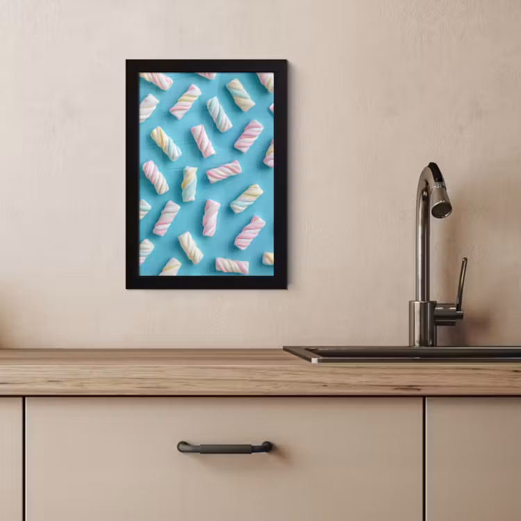 Bilder mit Rahmen - Speck - Pastell - Bonbon - Blau — 4