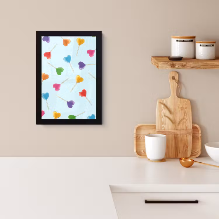 Bilder mit Rahmen - Lollipop - Regenbogen - Bonbon — 2