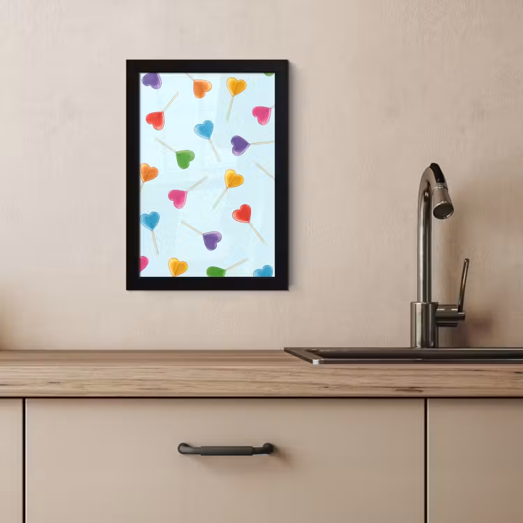 Bilder mit Rahmen - Lollipop - Regenbogen - Bonbon — 3