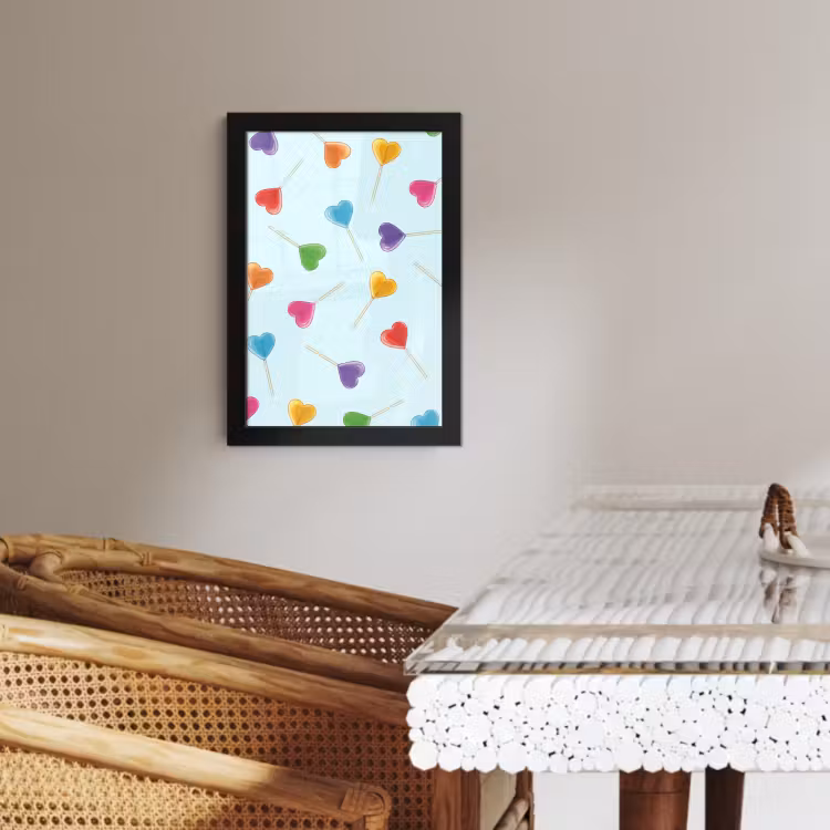 Bilder mit Rahmen - Lollipop - Regenbogen - Bonbon — 4