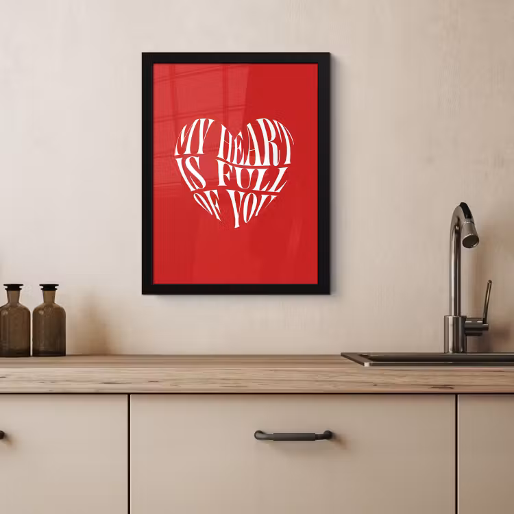 Bilder mit Rahmen - Rot - Herz - Text - Valentinstag — 3