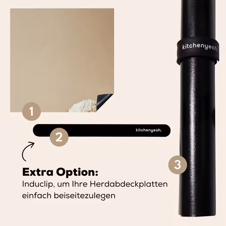 Herdabdeckplatte - Löffel - Reis - Holz - Beige — 8