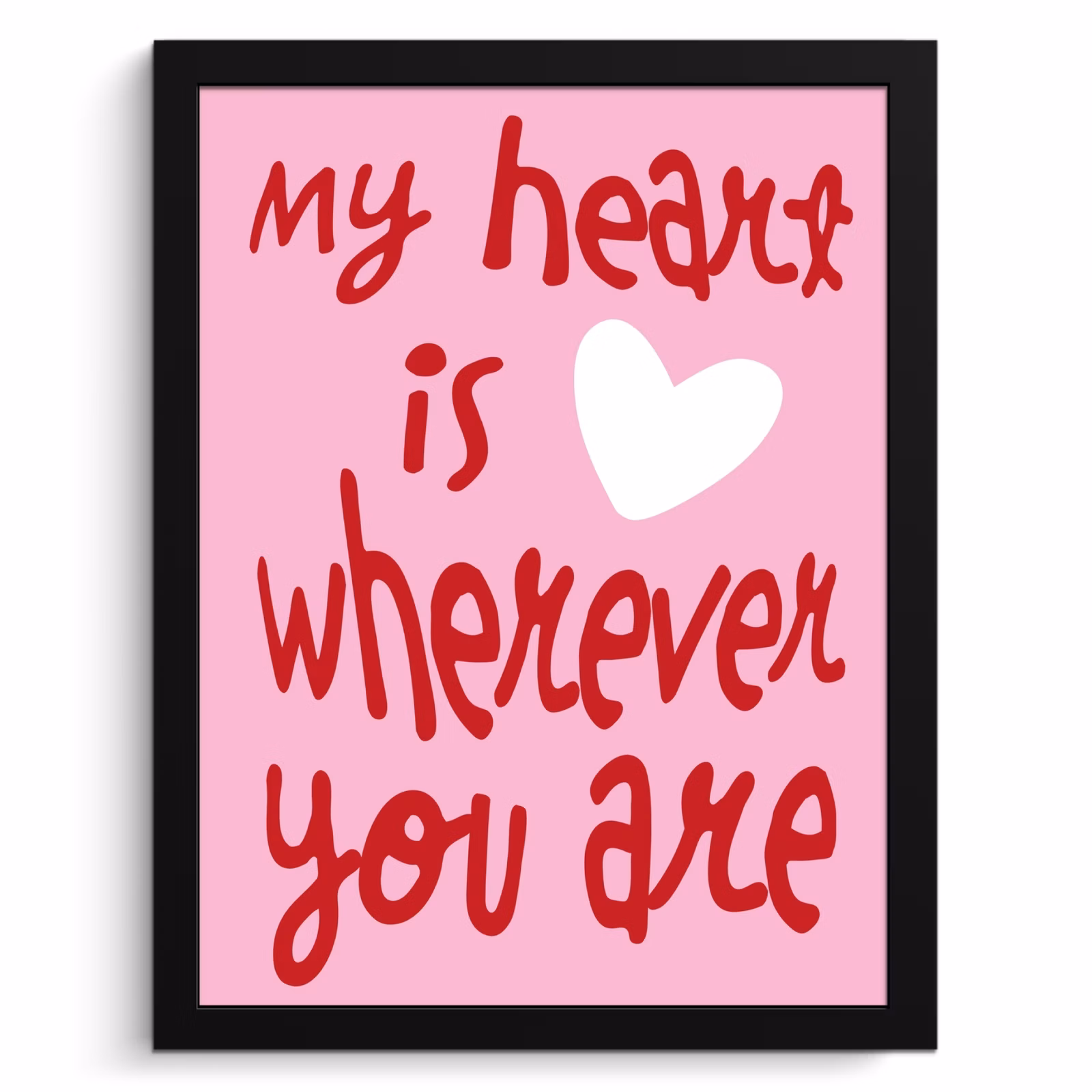 Bilder mit Rahmen - Valentinstag - Herz - Liebe - Rosa — 1