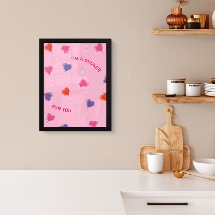 Bilder mit Rahmen - Lutscher - Valentinstag - Illustration - Bonbon — 3