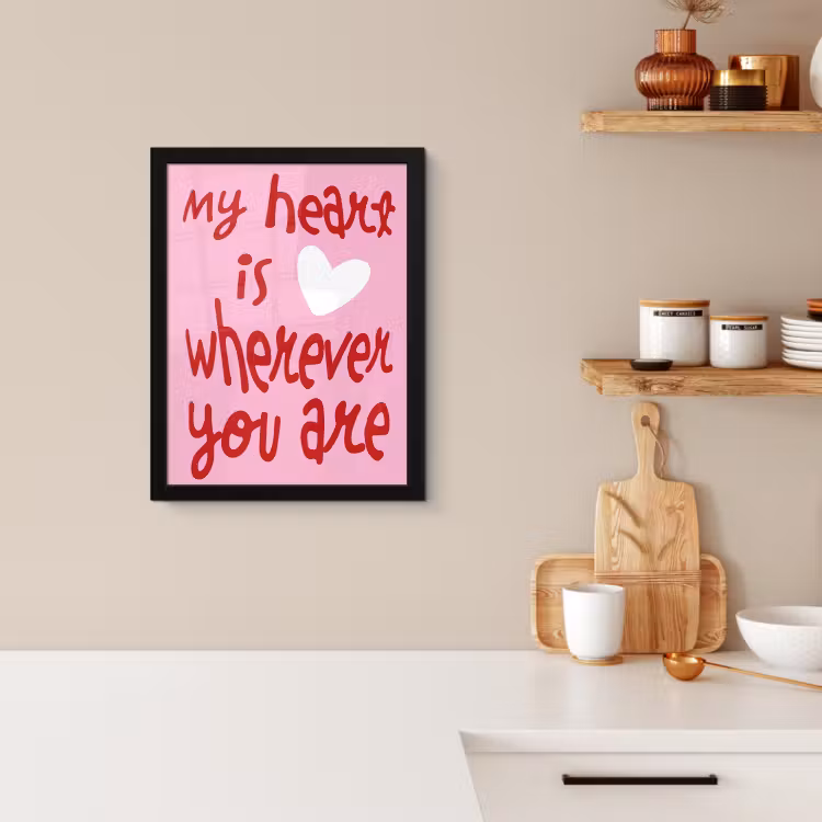 Bilder mit Rahmen - Valentinstag - Herz - Liebe - Rosa — 2