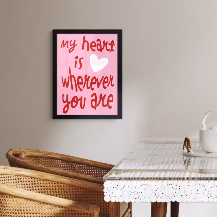 Bilder mit Rahmen - Valentinstag - Herz - Liebe - Rosa — 4