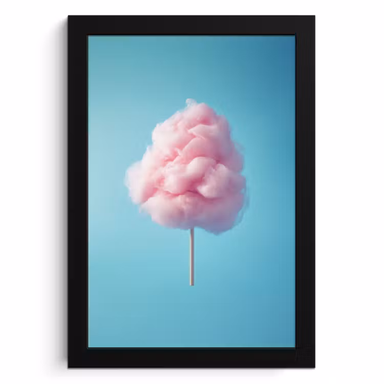 Bilder mit Rahmen - Zuckerwatte - Süßes - Bonbon — 1