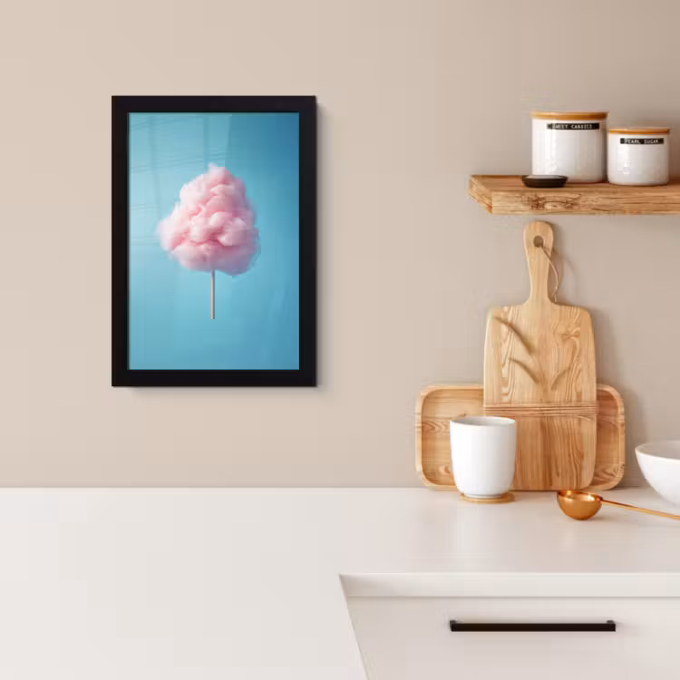 Bilder mit Rahmen - Zuckerwatte - Süßes - Bonbon — 2