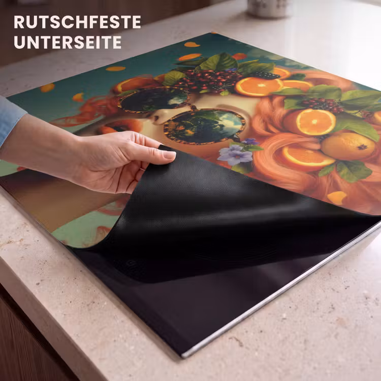 Herdabdeckplatte - Weiblich - Orange - Beere - Orange — 6