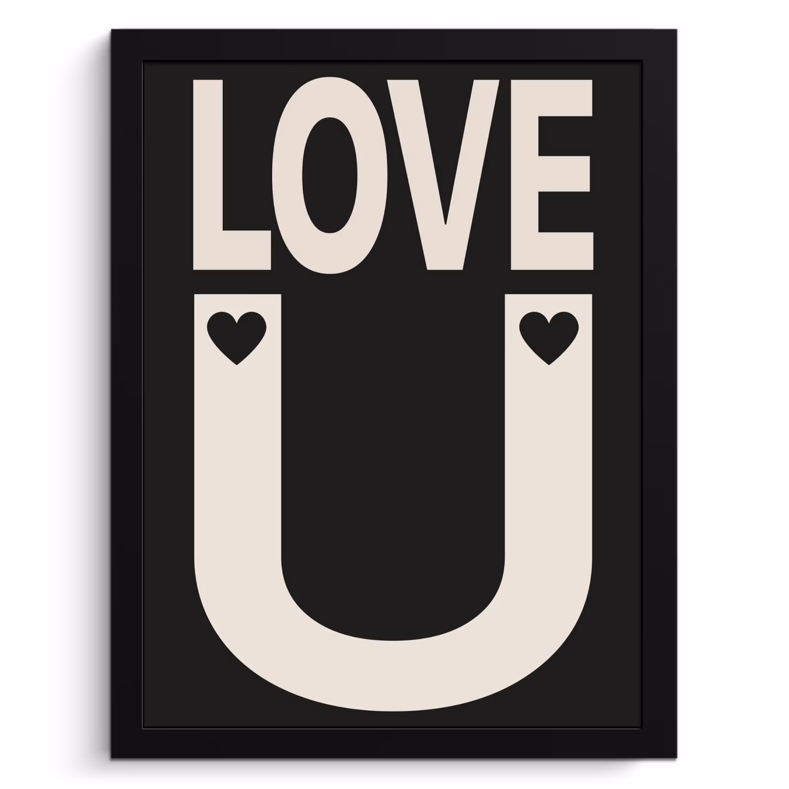 Bilder mit Rahmen - Liebe - Schwarz - Minimalistisch — 1