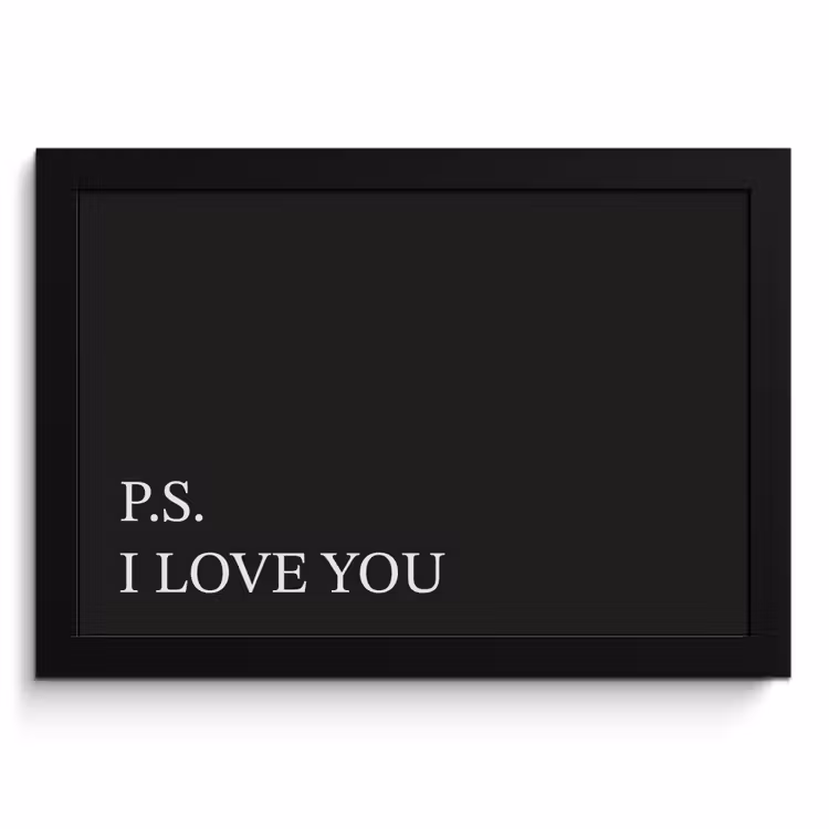 Bilder mit Rahmen - Schwarz - Minimalistisch - Valentinstag — 1