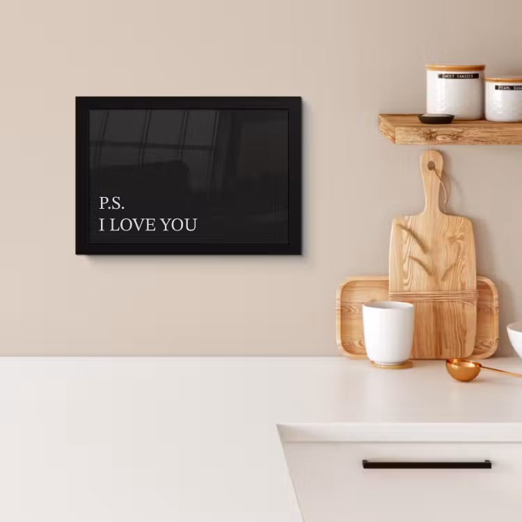 Bilder mit Rahmen - Schwarz - Minimalistisch - Valentinstag — 2