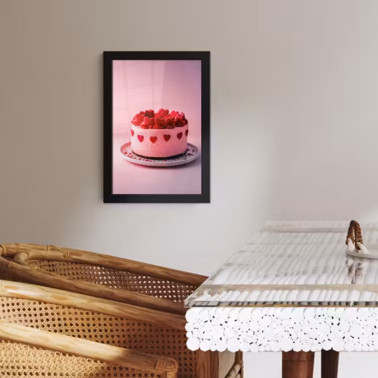 Bilder mit Rahmen - Torte - Herz - Rosa — 3