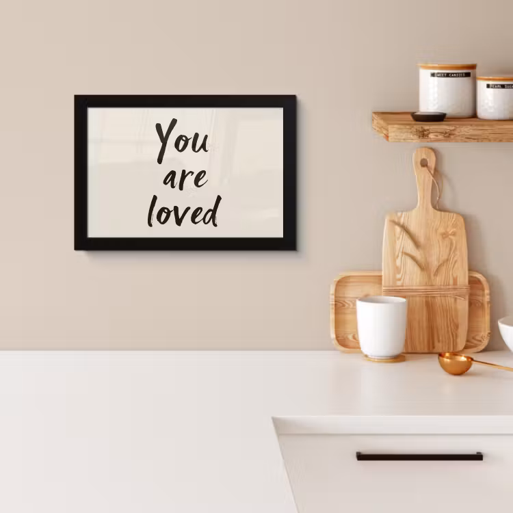 Bilder mit Rahmen - Minimalistisch - Beige - Liebe — 3
