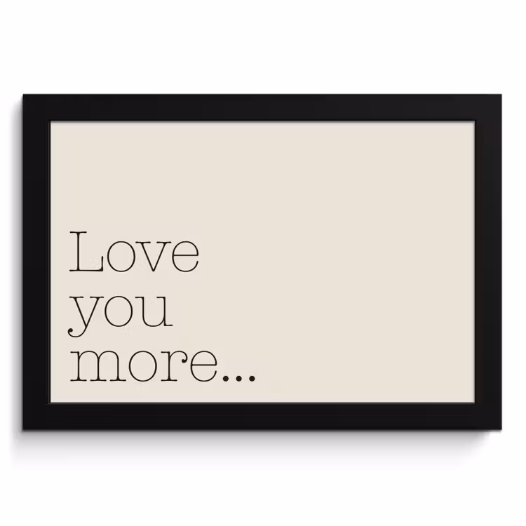 Bilder mit Rahmen - Minimalistisch - Liebe - Beige — 1