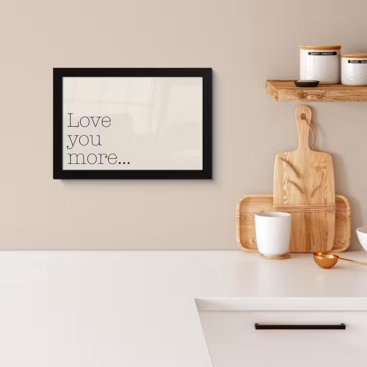 Bilder mit Rahmen - Minimalistisch - Liebe - Beige — 4