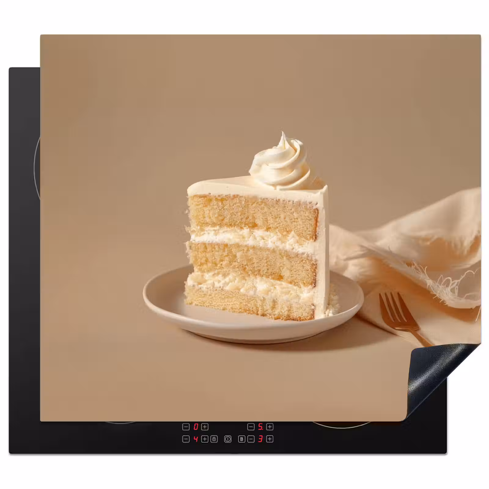 Herdabdeckplatte - Vanillekuchen - Torte - Cremig — 1