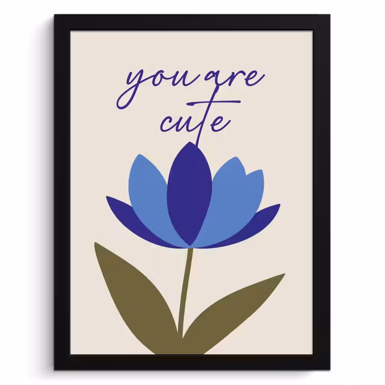 Bilder mit Rahmen - Kornblume - Valentinstag - Blume - Blau — 1