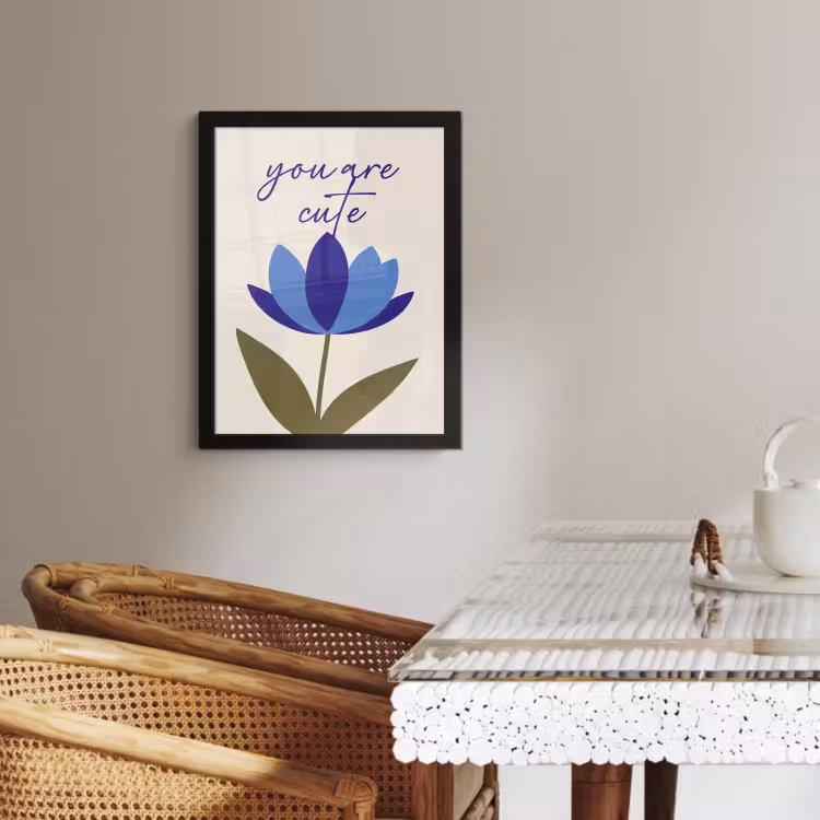 Bilder mit Rahmen - Kornblume - Valentinstag - Blume - Blau — 3
