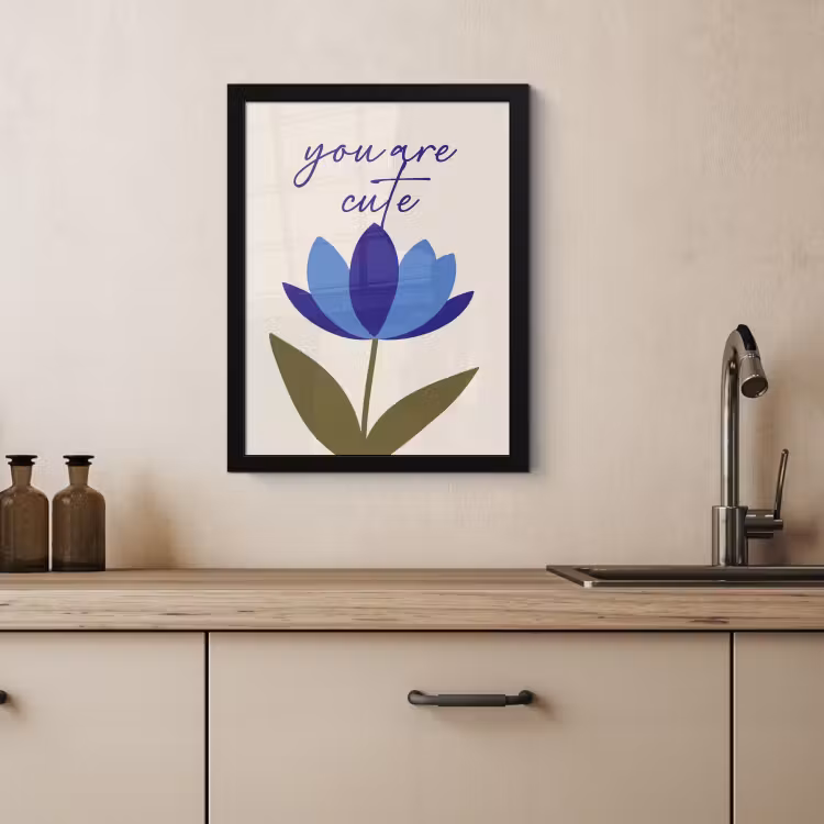 Bilder mit Rahmen - Kornblume - Valentinstag - Blume - Blau — 4