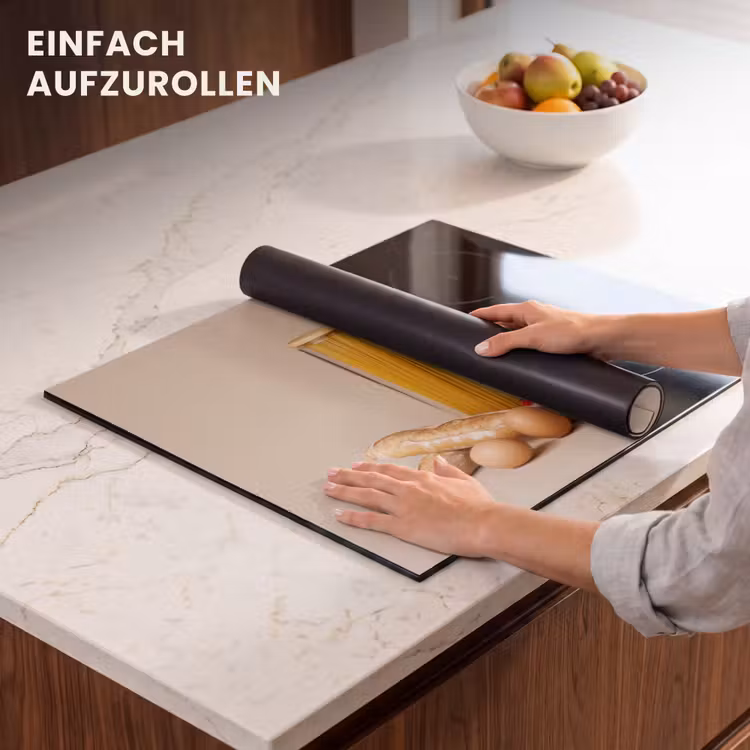 Herdabdeckplatte - Spaghetti - Milch - Tomaten - Eier - Brot — 7